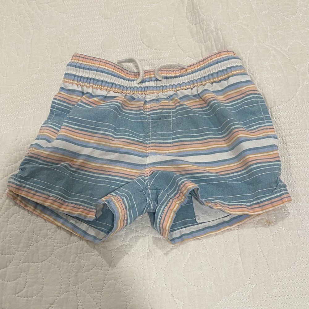 OshKosh B'gosh Blue and Multicolor Striped Shorts